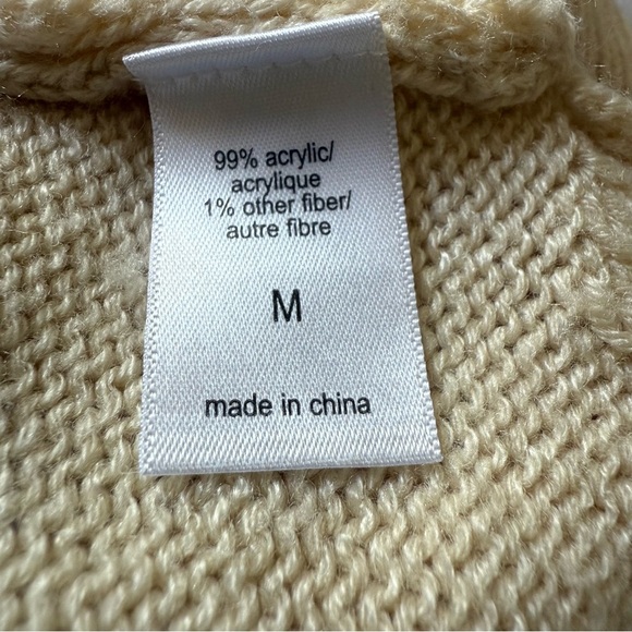 Maurices Cozy Cream, Gray and blue Cardigan Sweater oversized Medium - Picture 10 of 10